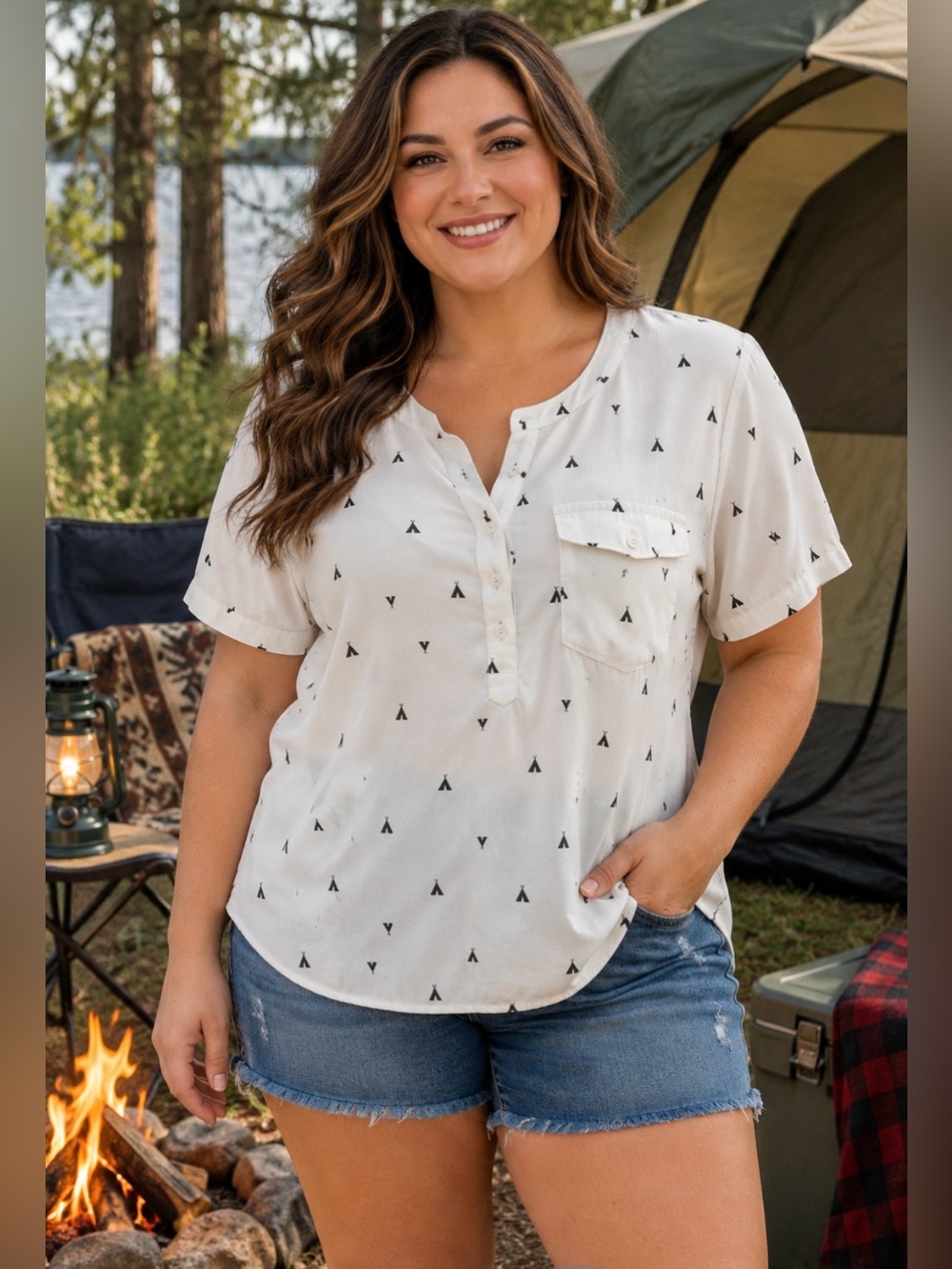⛺️ Wmn’s TeePee Blouse Eddie Bauer